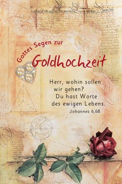 Faltkarte „Gottes Segen zur Goldhochzeit – Herr, wohin sollen wir gehen…“ – 5