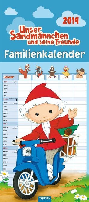 Familienkalender Unser Sandmännchen 2019 Familienplaner Terminkalender Terminplaner mit 5 Spalten