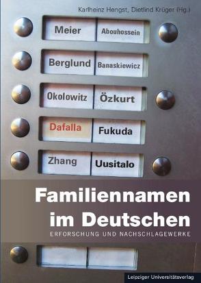 Familiennamen im Deutschen von Hengst,  Karlheinz, Krüger,  Dietlind