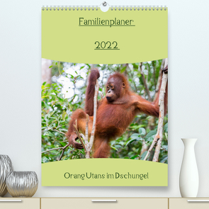 Familienplaner 2022 – Orang Utans im Dschungel (Premium, hochwertiger DIN A2 Wandkalender 2022, Kunstdruck in Hochglanz) von Heiss Photography,  Daniel