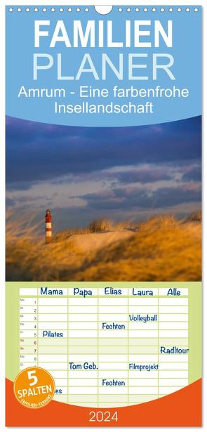 Familienplaner 2024 – Amrum – Eine farbenfrohe Insellandschaft mit 5 Spalten (Wandkalender, 21 x 45 cm) CALVENDO von Koch - Siko-Fotomomente.de,  Silke