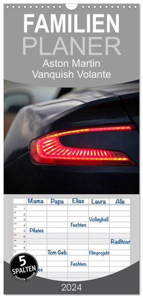 Familienplaner 2024 – Aston Martin Vanquish Volante mit 5 Spalten (Wandkalender, 21 x 45 cm) CALVENDO von Wolff,  Juergen