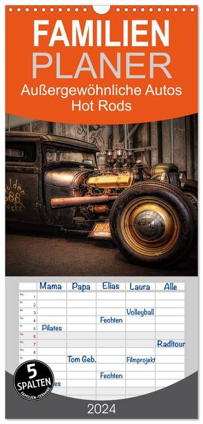 Familienplaner 2024 – Außergewöhnliche Autos – Hot Rods mit 5 Spalten (Wandkalender, 21 x 45 cm) CALVENDO von Swierczyna,  Eleonore