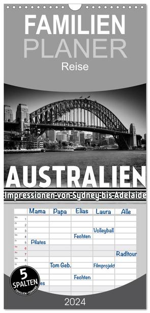 Familienplaner 2024 – AUSTRALIEN Impressionen von Sydney bis Adelaide mit 5 Spalten (Wandkalender, 21 x 45 cm) CALVENDO von Viola,  Melanie