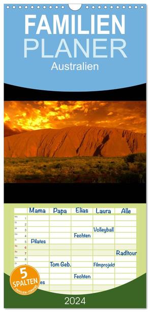 Familienplaner 2024 – Australien mit 5 Spalten (Wandkalender, 21 x 45 cm) CALVENDO von Mende,  Marcel