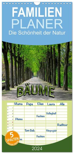 Familienplaner 2024 – Bäume 2024 mit 5 Spalten (Wandkalender, 21 x 45 cm) CALVENDO von Geduldig,  Bildagentur