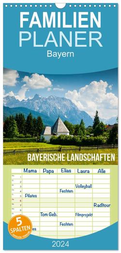 Familienplaner 2024 – Bayerische Landschaften mit 5 Spalten (Wandkalender, 21 x 45 cm) CALVENDO von Gospodarek,  Mikolaj