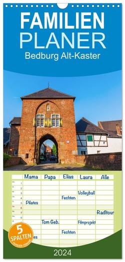 Familienplaner 2024 – Bedburg Alt-Kaster mit 5 Spalten (Wandkalender, 21 x 45 cm) CALVENDO von Müller,  Christian