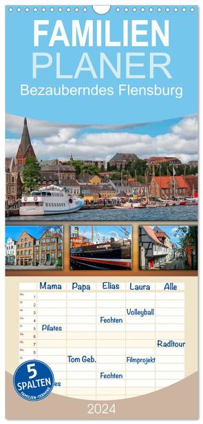 Familienplaner 2024 – Bezauberndes Flensburg mit 5 Spalten (Wandkalender, 21 x 45 cm) CALVENDO von Roder,  Peter