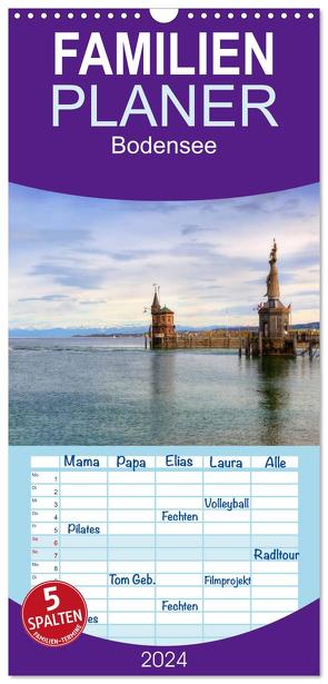 Familienplaner 2024 – Bodensee mit 5 Spalten (Wandkalender, 21 x 45 cm) CALVENDO von Kruse,  Joana