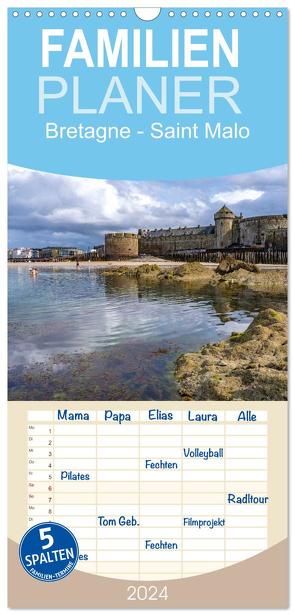 Familienplaner 2024 – Bretagne – Saint Malo mit 5 Spalten (Wandkalender, 21 x 45 cm) CALVENDO von Schickert,  Peter