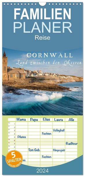 Familienplaner 2024 – Cornwall – Land zwischen den Meeren mit 5 Spalten (Wandkalender, 21 x 45 cm) CALVENDO von Mueringer,  Christian