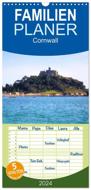 Familienplaner 2024 – Cornwall mit 5 Spalten (Wandkalender, 21 x 45 cm) CALVENDO von Kruse,  Joana