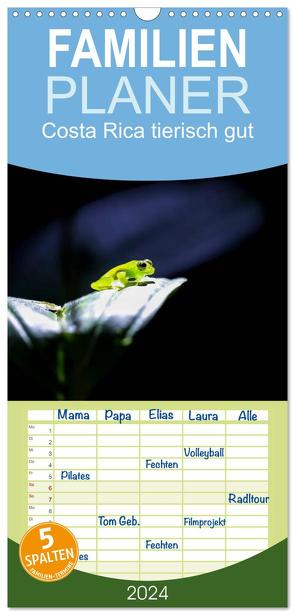 Familienplaner 2024 – Costa Rica tierisch gut mit 5 Spalten (Wandkalender, 21 x 45 cm) CALVENDO von Bergwitz,  Uwe