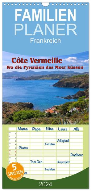 Familienplaner 2024 – Cote Vermeille – Wo die Pyrenäen das Meer küssen mit 5 Spalten (Wandkalender, 21 x 45 cm) CALVENDO von LianeM,  LianeM