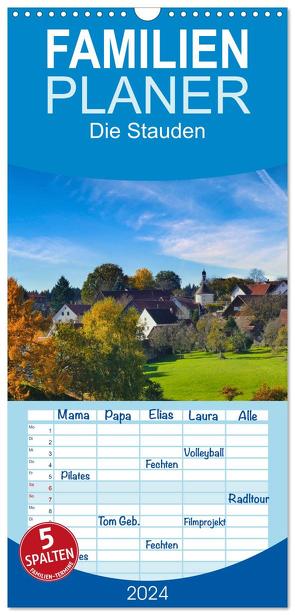 Familienplaner 2024 – Die Stauden, Naturpark in den westlichen Wälder Augsburgs mit 5 Spalten (Wandkalender, 21 x 45 cm) CALVENDO von Böck,  Herbert