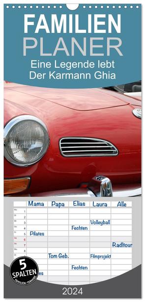 Familienplaner 2024 – Eine Legende lebt. Der Karmann-Ghia mit 5 Spalten (Wandkalender, 21 x 45 cm) CALVENDO von Sabel,  Jörg