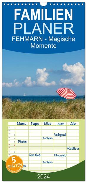 Familienplaner 2024 – FEHMARN – Magische Momente mit 5 Spalten (Wandkalender, 21 x 45 cm) CALVENDO von Stephan Rech,  Naturfotografie