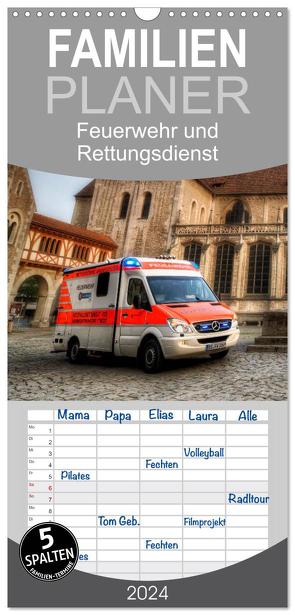 Familienplaner 2024 – Feuerwehr und Rettungsdienst mit 5 Spalten (Wandkalender, 21 x 45 cm) CALVENDO von Will,  Markus