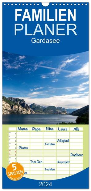 Familienplaner 2024 – Gardasee mit 5 Spalten (Wandkalender, 21 x 45 cm) CALVENDO von Kuehn,  Thomas