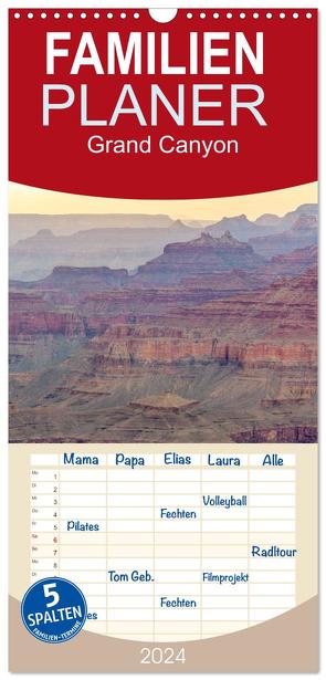 Familienplaner 2024 – Grand Canyon – Perspektiven einer außergewöhnlichen Schlucht mit 5 Spalten (Wandkalender, 21 x 45 cm) CALVENDO von Weidemann,  Silke