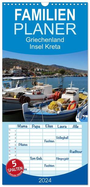 Familienplaner 2024 – Griechenland – Insel Kreta mit 5 Spalten (Wandkalender, 21 x 45 cm) CALVENDO von Schneider,  Peter