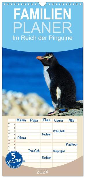 Familienplaner 2024 – Im Reich der Pinguine mit 5 Spalten (Wandkalender, 21 x 45 cm) CALVENDO von Pfaff,  Hans-Gerhard