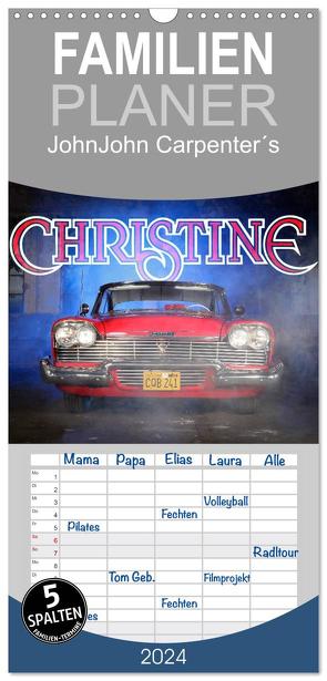 Familienplaner 2024 – John Carpenter´s Christine mit 5 Spalten (Wandkalender, 21 x 45 cm) CALVENDO von Bau,  Stefan