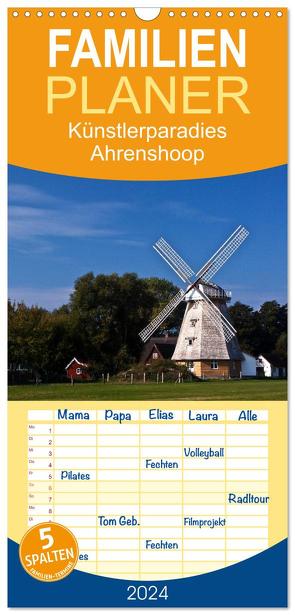 Familienplaner 2024 – Künstlerparadies Ahrenshoop mit 5 Spalten (Wandkalender, 21 x 45 cm) CALVENDO von boeTtchEr,  U