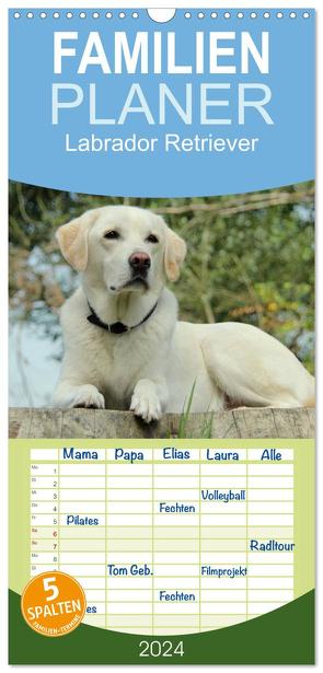 Familienplaner 2024 – Labrador Retriever 2024 mit 5 Spalten (Wandkalender, 21 x 45 cm) CALVENDO von Schreuer,  Anita