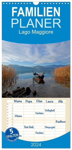 Familienplaner 2024 – Lago Maggiore mit 5 Spalten (Wandkalender, 21 x 45 cm) CALVENDO von Kruse,  Joana