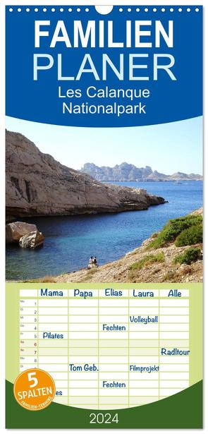 Familienplaner 2024 – Les Calanques, der Nationalpark vor den Toren Marseilles mit 5 Spalten (Wandkalender, 21 x 45 cm) CALVENDO von Teusch,  Monika