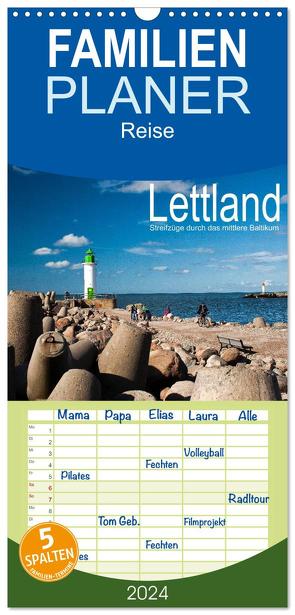 Familienplaner 2024 – Lettland – Streifzüge durch das mittlere Baltikum mit 5 Spalten (Wandkalender, 21 x 45 cm) CALVENDO von Hallweger,  Christian