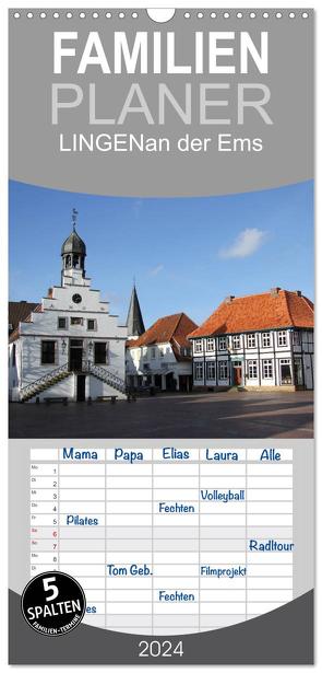 Familienplaner 2024 – LINGEN an der Ems mit 5 Spalten (Wandkalender, 21 x 45 cm) CALVENDO von SchnelleWelten,  SchnelleWelten