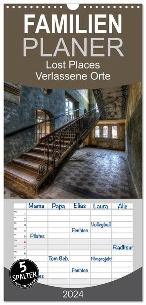 Familienplaner 2024 – Lost Places – Verlassene Orte mit 5 Spalten (Wandkalender, 21 x 45 cm) CALVENDO von Buchspies,  Carina