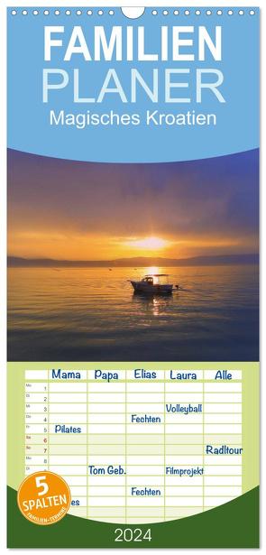 Familienplaner 2024 – Magisches Kroatien mit 5 Spalten (Wandkalender, 21 x 45 cm) CALVENDO von EigenArt,  EigenArt