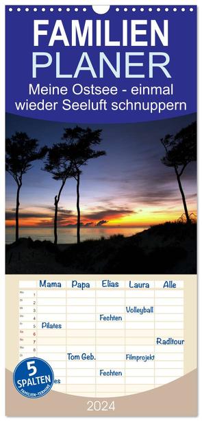 Familienplaner 2024 – Meine Ostsee – einmal wieder Seeluft schnuppern mit 5 Spalten (Wandkalender, 21 x 45 cm) CALVENDO von Gierok,  Steffen