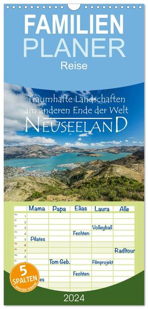 Familienplaner 2024 – Neuseeland – Traumhafte Landschaften am anderen Ende der Welt mit 5 Spalten (Wandkalender, 21 x 45 cm) CALVENDO von Möller,  Werner