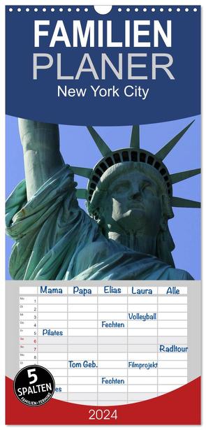 Familienplaner 2024 – New York City mit 5 Spalten (Wandkalender, 21 x 45 cm) CALVENDO von Stehlik,  Peter