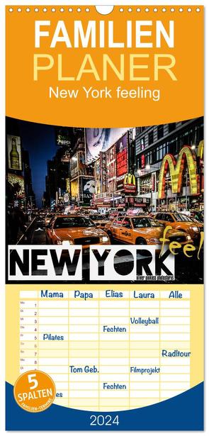 Familienplaner 2024 – New York feeling mit 5 Spalten (Wandkalender, 21 x 45 cm) CALVENDO von Pinkoss Photostorys,  Oliver