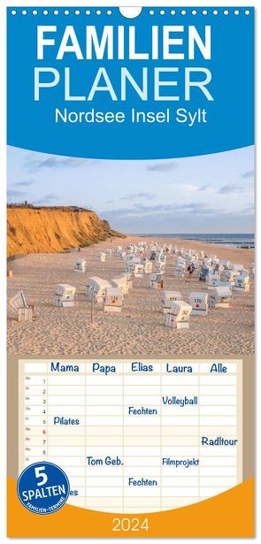 Familienplaner 2024 – Nordsee Insel Sylt mit 5 Spalten (Wandkalender, 21 x 45 cm) CALVENDO von Scherf,  Dietmar