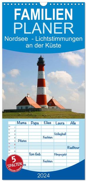 Familienplaner 2024 – Nordsee – Lichtstimmungen an der Küste mit 5 Spalten (Wandkalender, 21 x 45 cm) CALVENDO von Verena Scholze,  Fotodesign