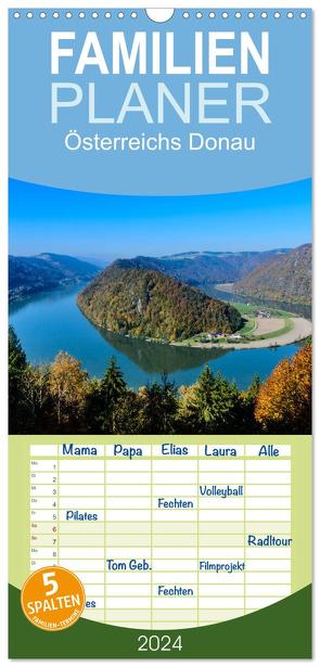 Familienplaner 2024 – Österreichs Donau mit 5 Spalten (Wandkalender, 21 x 45 cm) CALVENDO von Simlinger,  Wolfgang