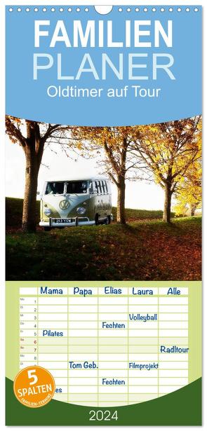 Familienplaner 2024 – Oldtimer auf Tour mit 5 Spalten (Wandkalender, 21 x 45 cm) CALVENDO von Adams foto-you.de,  Heribert