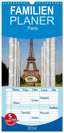 Familienplaner 2024 – Paris mit 5 Spalten (Wandkalender, 21 x 45 cm) CALVENDO von Gabriel,  Stephan