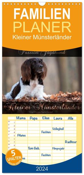 Familienplaner 2024 – Passion Jagdhund – Kleiner Münsterländer mit 5 Spalten (Wandkalender, 21 x 45 cm) CALVENDO von Gerlach,  Nadine