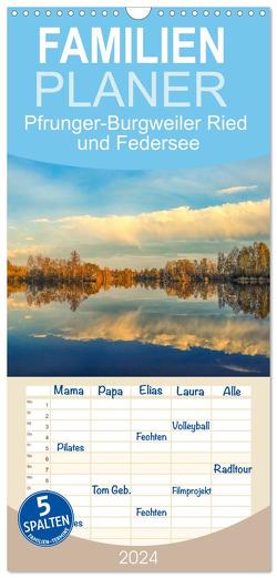 Familienplaner 2024 – Pfrunger-Burgweiler Ried und Federsee mit 5 Spalten (Wandkalender, 21 x 45 cm) CALVENDO von Horn,  Christine