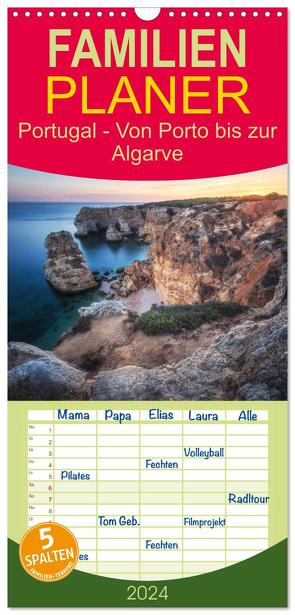 Familienplaner 2024 – Portugal – Von Porto bis zur Algarve mit 5 Spalten (Wandkalender, 21 x 45 cm) CALVENDO von Claude Castor I 030mm-photography,  Jean