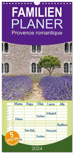 Familienplaner 2024 – Provence romantique mit 5 Spalten (Wandkalender, 21 x 45 cm) CALVENDO von / Joachim G. Pinkawa,  Jo.PinX