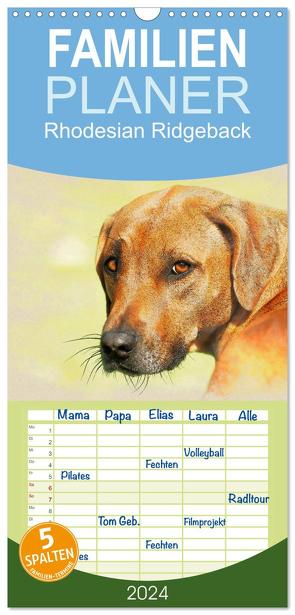 Familienplaner 2024 – Rhodesian Ridgeback 2024 mit 5 Spalten (Wandkalender, 21 x 45 cm) CALVENDO von Redecker,  Andrea